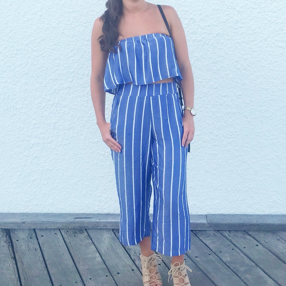 Nunui Cropped Pant and Crop Top Set